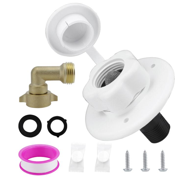 RV Ship Flange Threaded Leak-proof Water Inlet Connector Check Valve, Specifications: White 3 - Marine Accessories & Parts by PMC TechLife | Online Shopping South Africa | PMC TechLife | Buy Now Pay Later Mobicred
