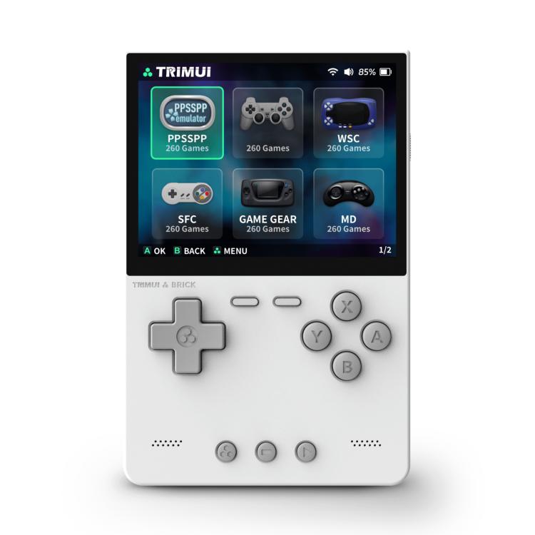 TRIMUI BRICK Open Source Pocket Console Portable Wireless Bluetooth HD Retro Arcade, Size: 128G(White) - free shipping - PMc TechLife - Order now!