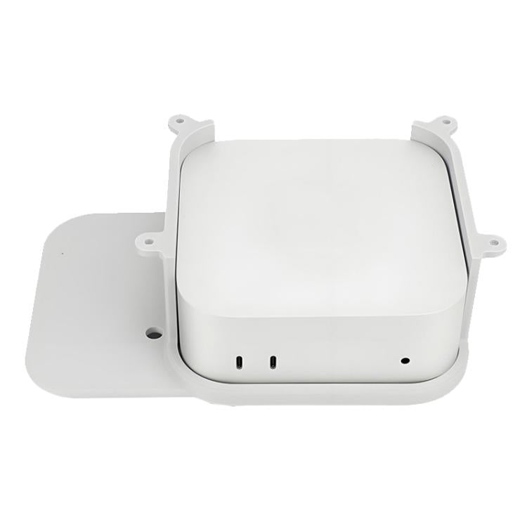 For Mac Mini M4 Under Desk Stand Hanging Wall Perforated Desktop Bracket With Screws(Gray) - MINI PC Accessories & Gadgets by PMC TechLife | Online Shopping South Africa | PMC TechLife | Buy Now Pay Later Mobicred