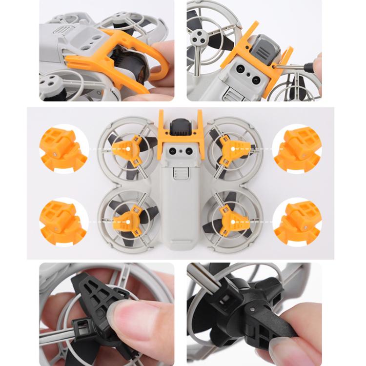 For DJI Neo CQT Impact Protection Cover + Bumper + Folding Stand + Tail Wing 4 In 1 Set(Black) - free shipping - PMC TechLife - Order now!