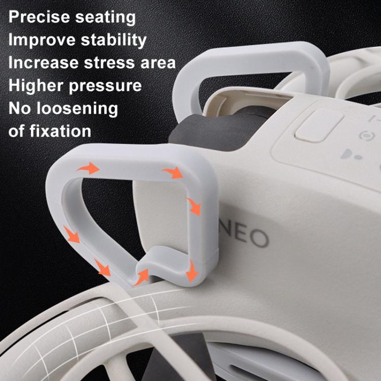 For DJI Neo CQT Impact Protection Cover + Bumper + Folding Stand + Tail Wing 4 In 1 Set(Gray) - free shipping - PMC TechLife - Order now!