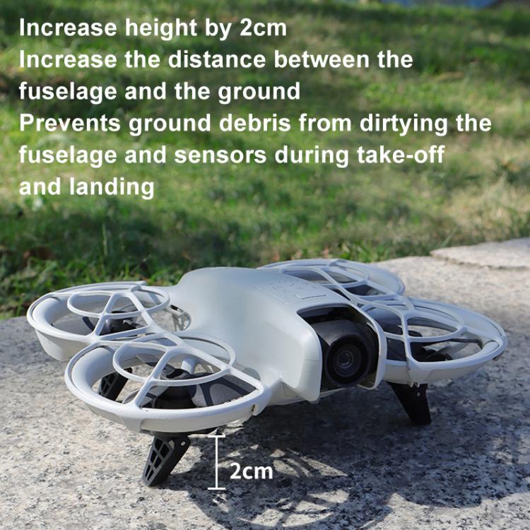 For DJI Neo CQT Impact Protection Cover + Bumper + Folding Stand + Tail Wing 4 In 1 Set(Gray) - free shipping - PMC TechLife - Order now!