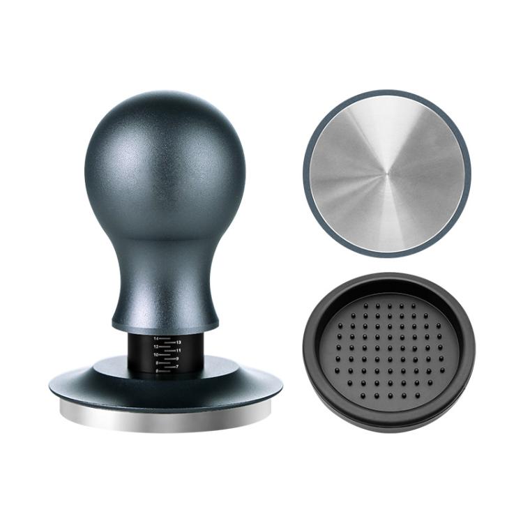Coffee Constant Pressure Powder Press Adjustable Impact Hammer, Style: Silver Blue Flat Bottom+Round Base(53mm) - free shipping - PMC TechLife - Order now!