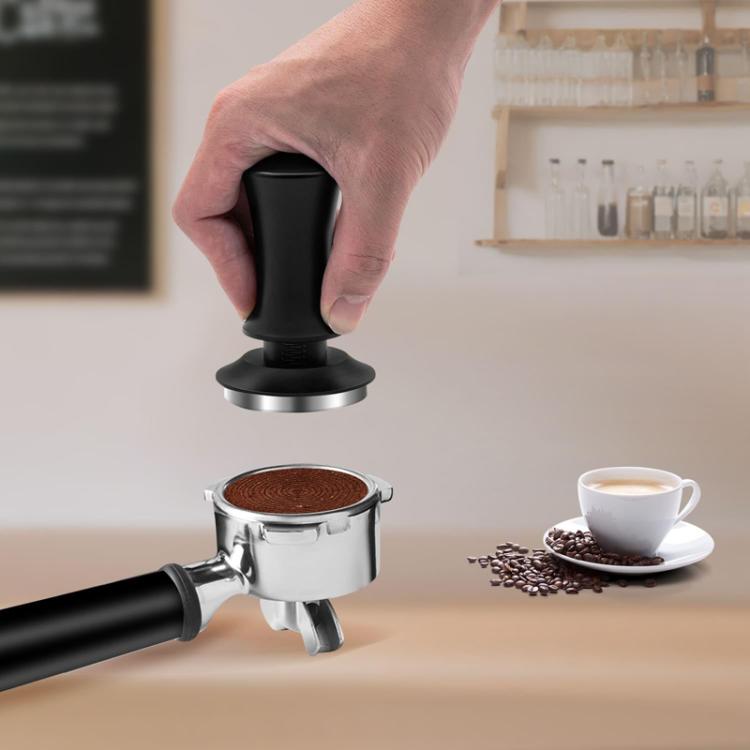 Scale Horizontal Constant Pressure Coffee Grinder Stretching Powder Press Hammer, Style: Silver Blue Flat Bottom+Round Base(53mm) - free shipping - PMC TechLife - Order now!