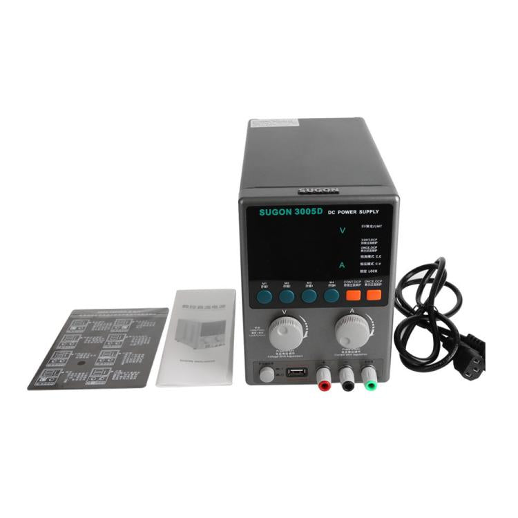 SUGON 3005D 4 Digital Display Power Supply Meter High Power Regulated Power Supply US Plug - free shipping - PMC TechLife - Order now!