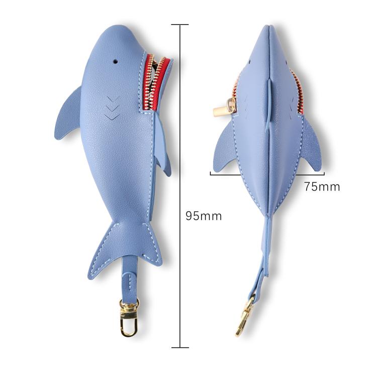 Hallmo Universal Shark-Shaped Key Protective Cover Multifunctional Car Key Storage Bag, Color: Dark Blue - free shipping - PMc TechLife - Order now!