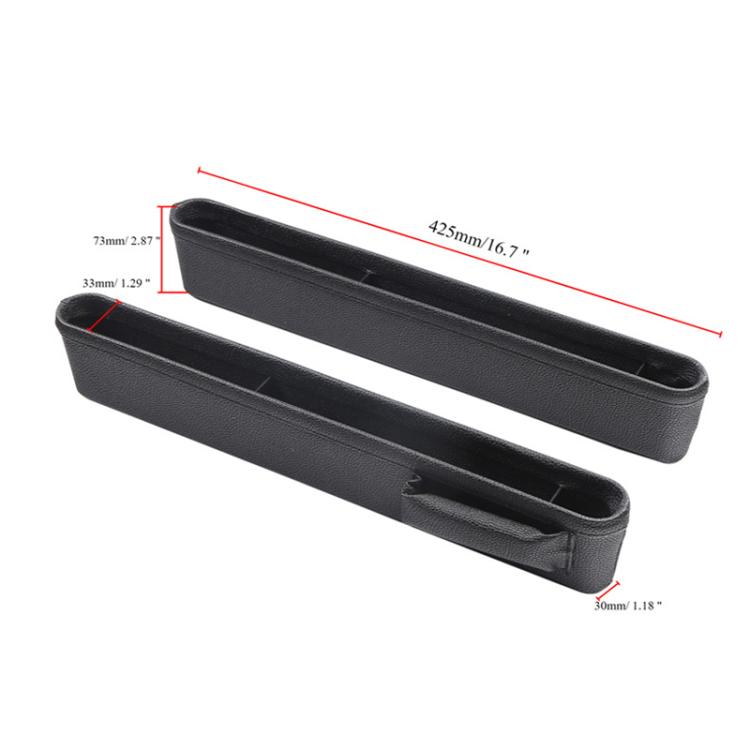 4207 1pair Universal Car Gap Storage Box Interior Decoration Supplies Car Storage Box(Black) - Stowing Tidying by PMc TechLife | Online Shopping South Africa | PMc TechLife | Buy Now Pay Later Mobicred