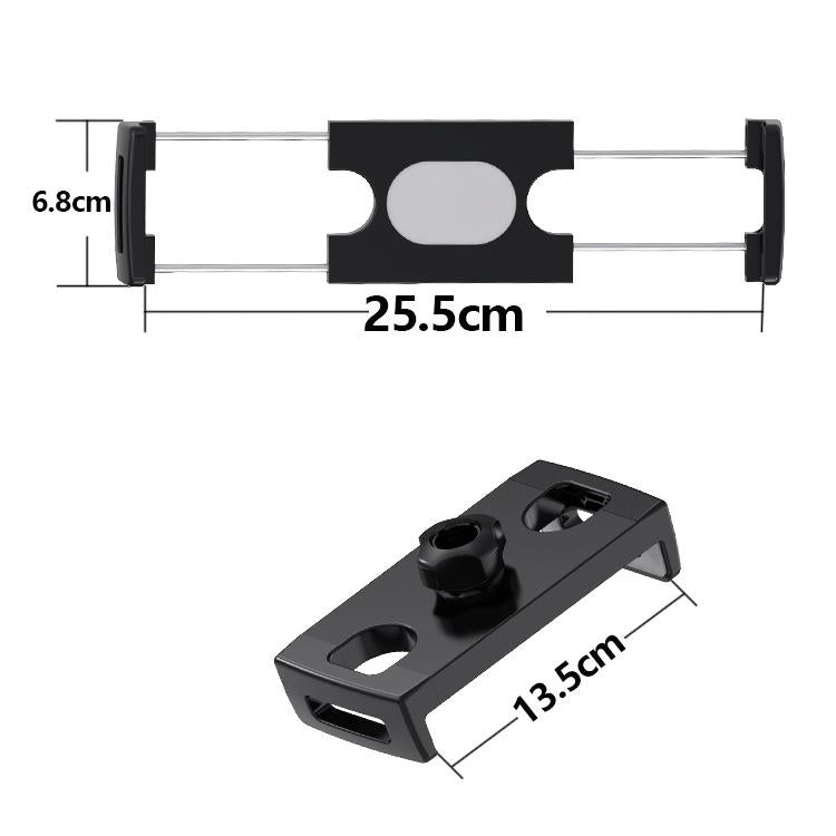 6-15 inch Mobile Phone Tablet Live Fixing Clamp Widened Double-pull Additional Clamp, Color: 07 Black - free shipping - PMc TechLife - Order now!