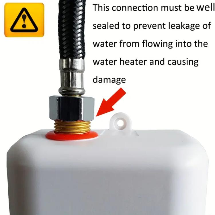 3000W Small Tankless Electric Water Heater For Kitchen Bathroom AU Plug(Gold) - free shipping - PMC TechLife - Order now!