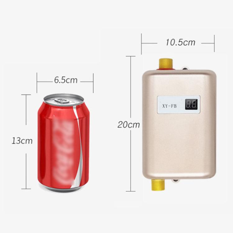 3000W Small Tankless Electric Water Heater For Kitchen Bathroom US Plug(White) - free shipping - PMC TechLife - Order now!