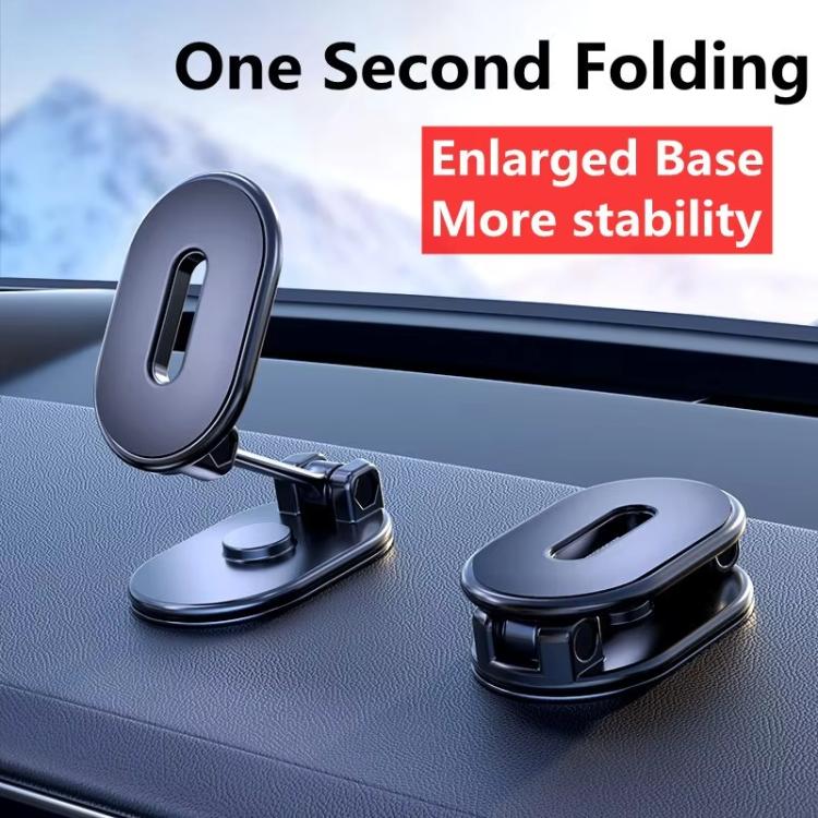 Foldable Magnetic Car Phone Holder Mount Multi-angle Adjustable Cellphone Navigation Bracket(Black) - Universal Car Holders by PMC TechLife | Online Shopping South Africa | PMC TechLife | Buy Now Pay Later Mobicred