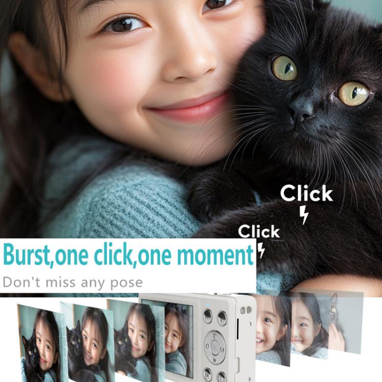 Anytek S7 4K HD Digital Camera Self-Timer Travel Camera Student Kids Card Camera(White) - free shipping - PMC TechLife - Order now!