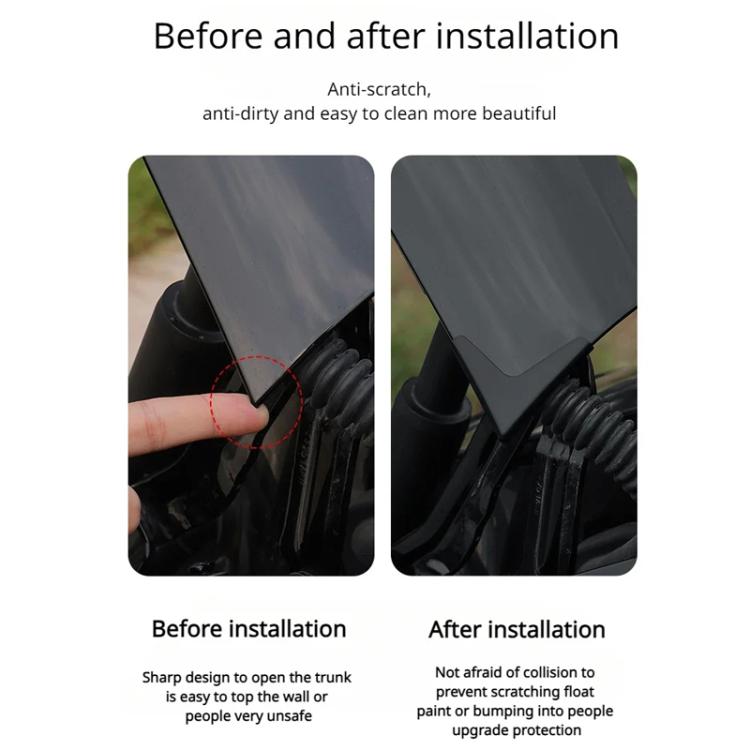 4pcs /Set For Tesla 2024 Model 3 Tailgate Anti-Collision Corner Protector - Anti Collision Sticker by PMC TechLife | Online Shopping South Africa | PMC TechLife | Buy Now Pay Later Mobicred