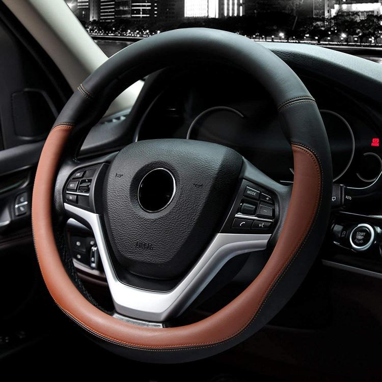 38cm Cars Universal Microfiber Steering Wheel Cover(Gray) - Steering Wheel Accessories by PMc TechLife | Online Shopping South Africa | PMc TechLife | Buy Now Pay Later Mobicred