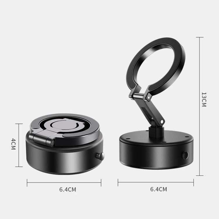 M17 Electrical Suction Cup Mobile Phone Car Holder Folding Rotating Magnetic Suction Navigation Stand(Silver) - Universal Car Holders by PMc TechLife | Online Shopping South Africa | PMc TechLife | Buy Now Pay Later Mobicred