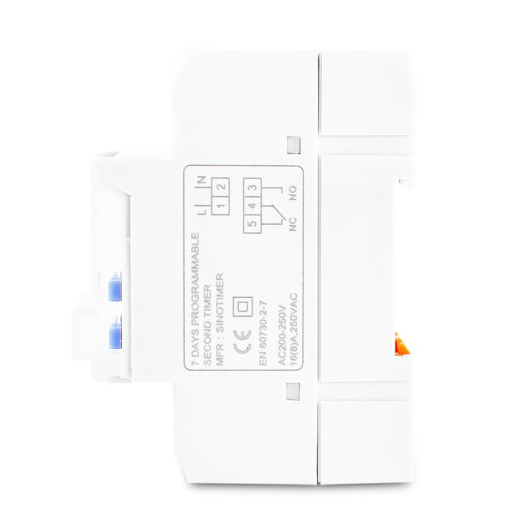SINOTIMER TM919sA-2 220VAC 16A  1 Second Interval Programmable Digital Timer Switch 7 Days Auto ON OFF Din Rail Mounted - free shipping - PMc TechLife - Order now!