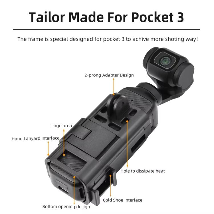 4pcs /Set For DJI Osmo Pocket 3 Flymile Magnetic Bracket Fixed Base Back Clip Adapter Bezel Accessories - free shipping - PMC TechLife - Order now!