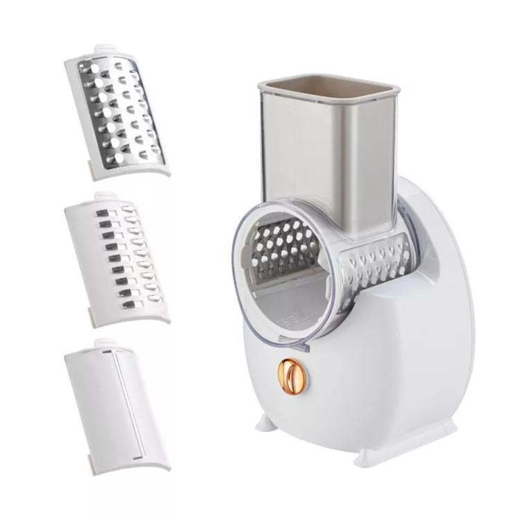 CY-661 3-in-1 Kitchen Multifunctional Roller Electric Vegetable Cutter, Spec: White UK Plug - Cutter & Peeler by PMc TechLife | Online Shopping South Africa | PMc TechLife | Buy Now Pay Later Mobicred