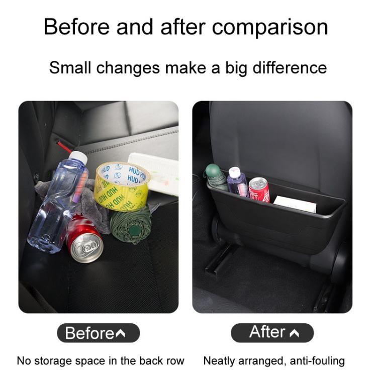 For Tesla New Model 3 Car Seat Rear Wet And Dry Storage Boxes - Stowing Tidying by PMc TechLife | Online Shopping South Africa | PMc TechLife | Buy Now Pay Later Mobicred
