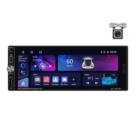 6.9 Inch Horizontal Screen Android 13.0 Car Player Car Center Control Integrated Machine, Style: 2+32G+12 Lights Camera+Mic - Car MP3 & MP4 & MP5 by PMC Jewellery | Online Shopping South Africa | PMC Jewellery | Buy Now Pay Later Mobicred