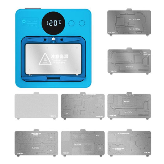 SUNSHINE SS-T12B 9 In 1 Mobile Phone Motherboard Smart Repair Heating Platform Kit Support IP7G-16PM/Android Universal - Repair Platform by SUNSHINE | Online Shopping South Africa | PMC Jewellery | Buy Now Pay Later Mobicred