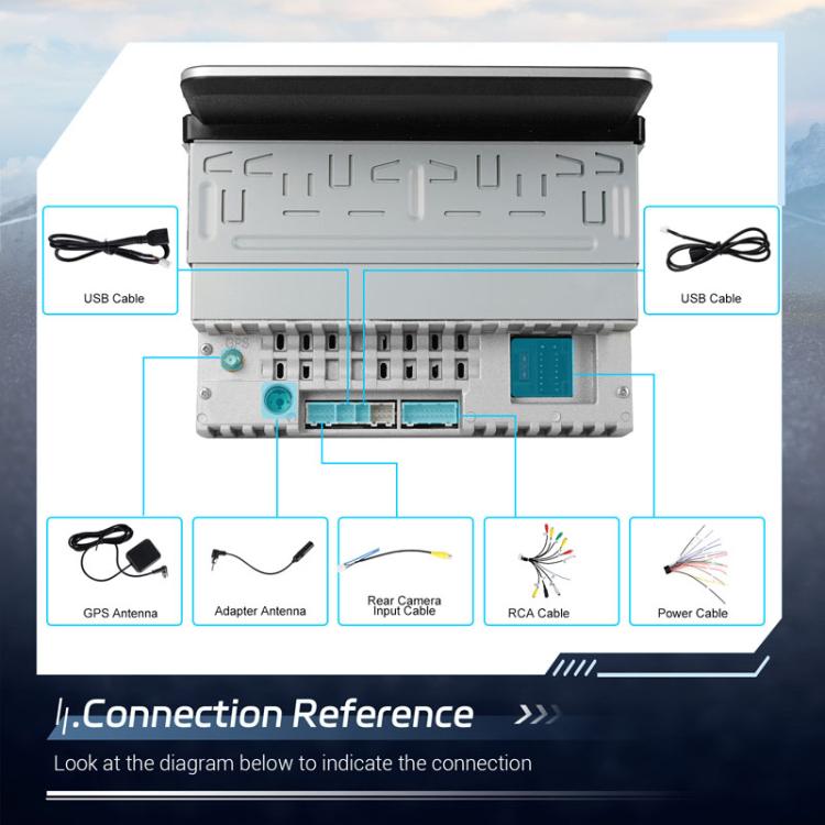 7 inch Horizontal Screen Android 13.0 Single Spindle Universal Car Multimedia Player, Style: Standard+Camera+Mic - Car MP3 & MP4 & MP5 by PMc TechLife | Online Shopping South Africa | PMc TechLife | Buy Now Pay Later Mobicred