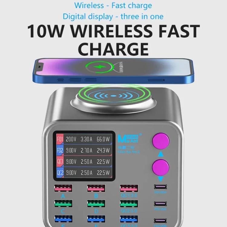 MaAnt DianBa No.2 USB Multi-port Mobile Phone Repair Desktop Charging Station EU Plug - free shipping - PMC TechLife - Order now!