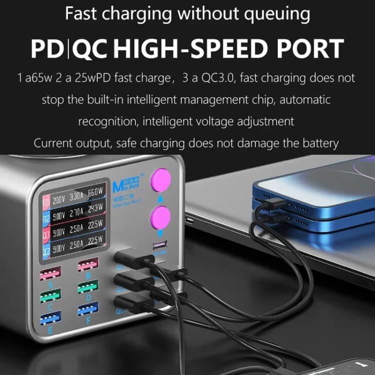 MaAnt DianBa No.2 USB Multi-port Mobile Phone Repair Desktop Charging Station EU Plug - free shipping - PMC TechLife - Order now!