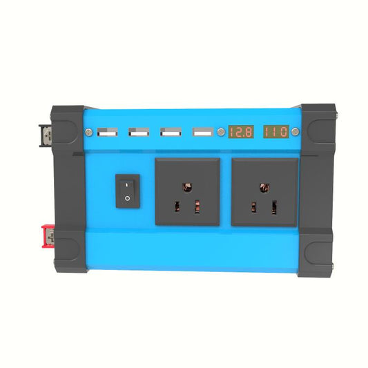 Gurxun 4 USB Ports Digital Display Modified Square Wave Inverter, Spec: 500W US Plug 12V To 110V - Modified Square Wave by Gurxun | Online Shopping South Africa | PMC Jewellery | Buy Now Pay Later Mobicred