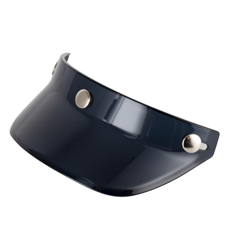 Motorcycle Helmet Brim Retro 3-Button Helmet Visor Sunshade Protection Half Helmet Hat Brim(Dark Tea) - Helmets by PMc TechLife | Online Shopping South Africa | PMc TechLife | Buy Now Pay Later Mobicred