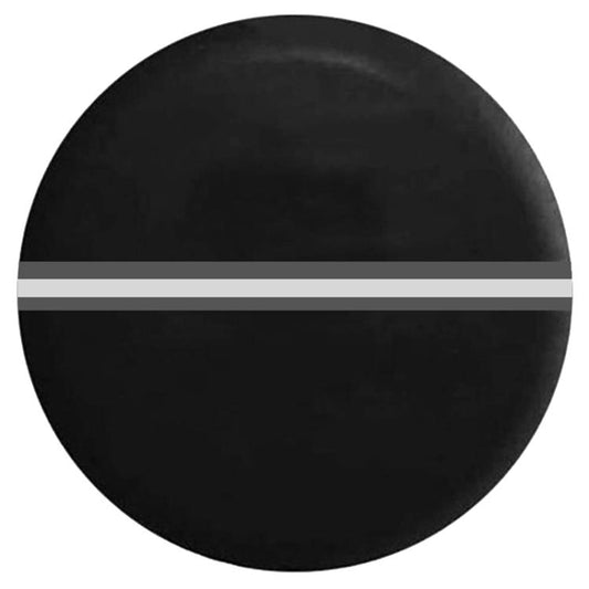 16inch Thickened Imitation Leather Car Tire Protector Spare Tire Cover With Reflective Stripes(FG-1 Gray) - Window Foils & Solar Protection by PMC Jewellery | Online Shopping South Africa | PMC Jewellery | Buy Now Pay Later Mobicred