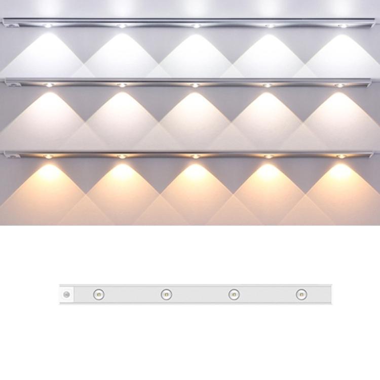 60cm Rechargeable Motion Sensor Light Bar Cabinet Wardrobe Lamp With Remote Control(Silver) - free shipping - PMc TechLife - Order now!