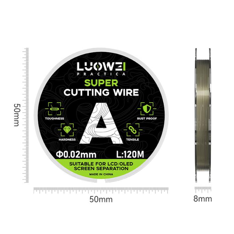 LUOWEI 120M Cell Phone LCD Screen Separation Line High Hardness Cutting Diamond Wire, Spec: A 0.02mm - free shipping - PMC TechLife - Order now!