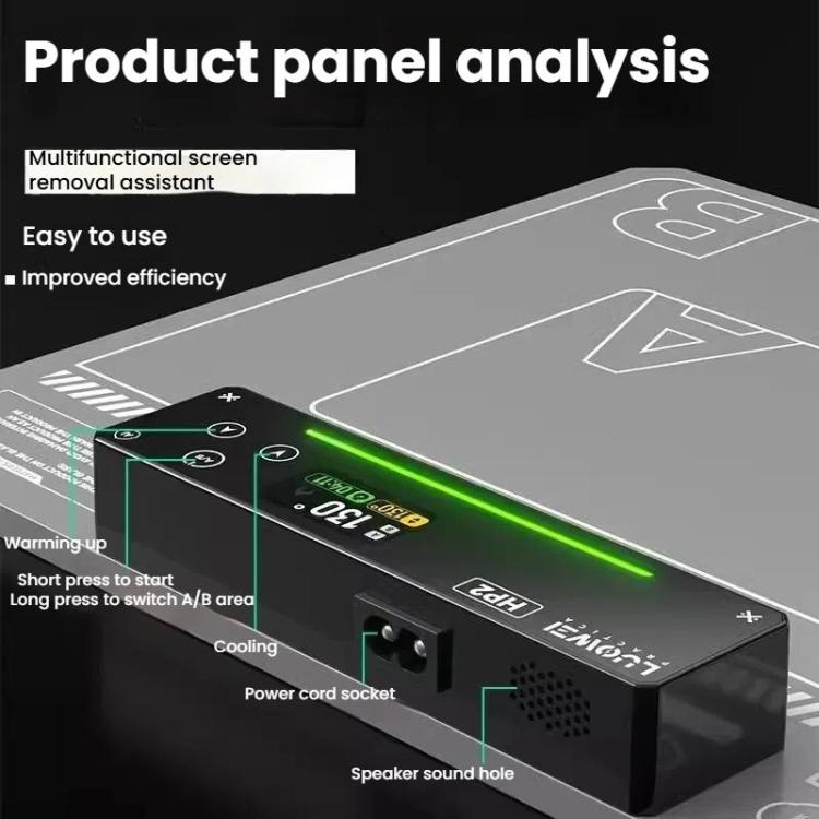 LUOWEI HP2 Screen Heating Table Constant Temperature Screen Removal Treasure Phone Tablet Screen Changing Removal Heating Separation US Plug - free shipping - PMC TechLife - Order now!