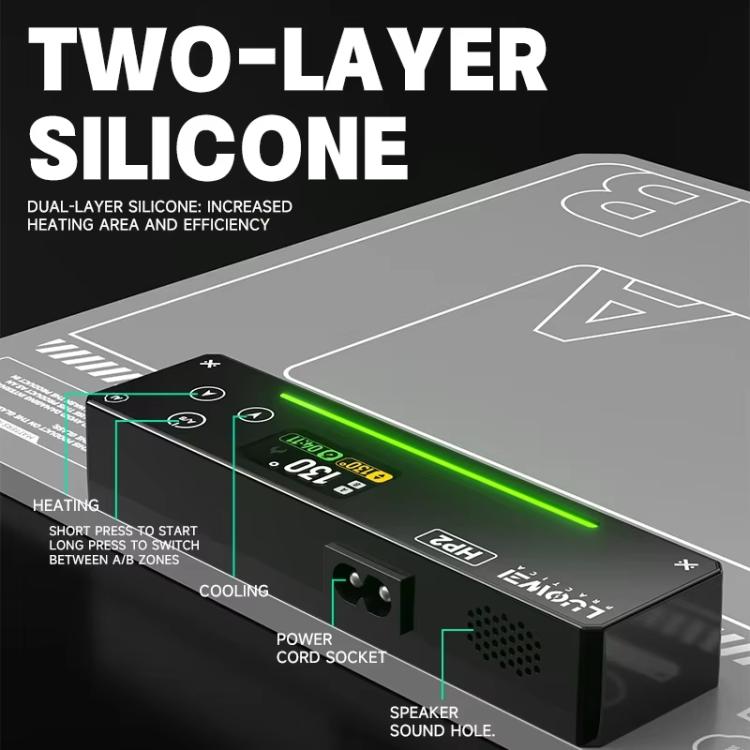 LUOWEI HP2 Screen Heating Table Constant Temperature Screen Removal Treasure Phone Tablet Screen Changing Removal Heating Separation US Plug - free shipping - PMC TechLife - Order now!