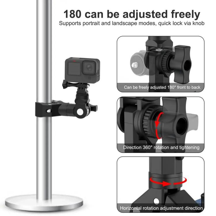 Camera Clip Motorcycle Bicycle Handlebar Crab Clamp For Sports Camera With Adapter - free shipping - PMC TechLife - Order now!