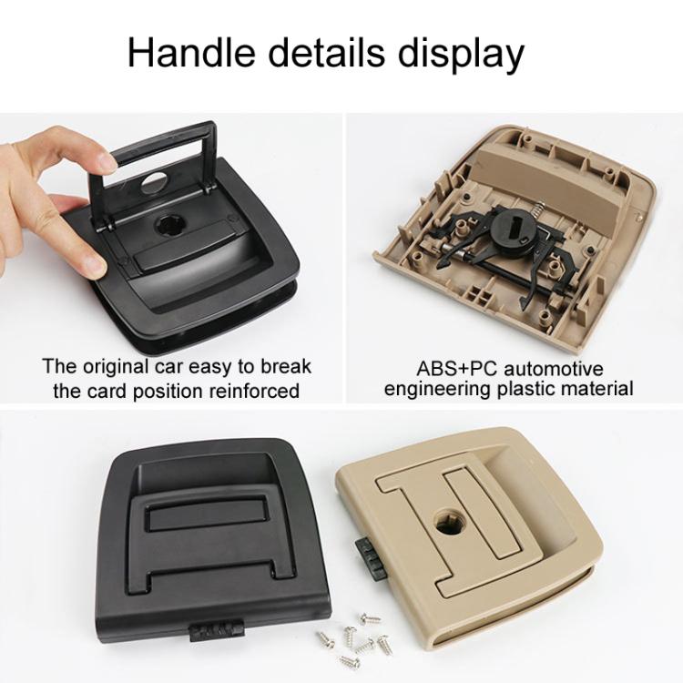 For BMW X5 E70 / X6 E71 E72 Car Boot Handle Inside Trunk Lid Bottom Plate Handle 51479120283(With Lock Hole Black) - Door Handles by PMc TechLife | Online Shopping South Africa | PMc TechLife | Buy Now Pay Later Mobicred
