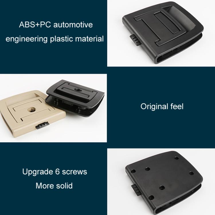 For BMW X5 E70 / X6 E71 E72 Car Boot Handle Inside Trunk Lid Bottom Plate Handle 51479120283(With Lock Hole Black) - Door Handles by PMc TechLife | Online Shopping South Africa | PMc TechLife | Buy Now Pay Later Mobicred