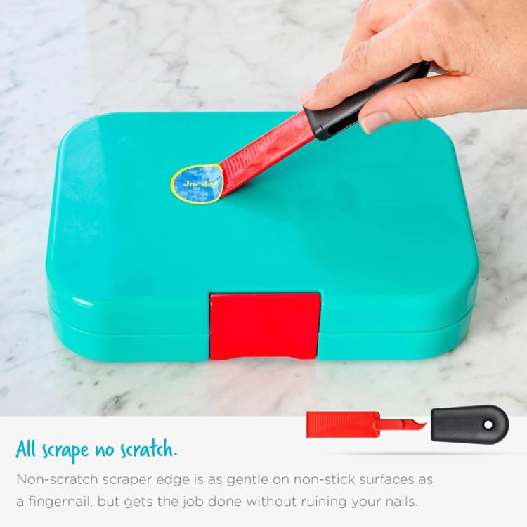 2 In 1 Cleaning Scraper Sticker Tool Household Cleaning Scrubber(Red) - free shipping - PMC TechLife - Order now!
