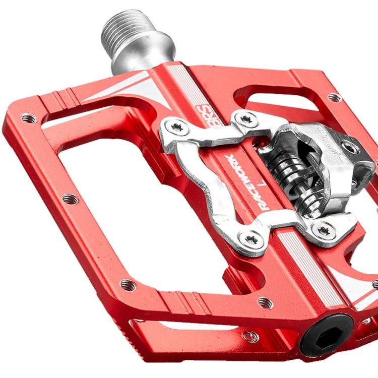 RACEWORK M215 Bicycle Lock Pedal To Flat Pedal Aluminum Alloy SPD Clipless Pedal(Black) - free shipping - PMc TechLife - Order now!
