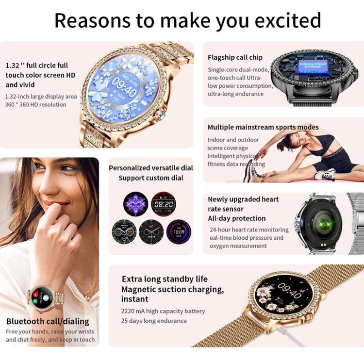 Bluetooth Calling AI Voice Assistant Life Waterproof Sports Smartwatch, Color: Silver Gray Silicone Strap - free shipping - PMC TechLife - Order now!