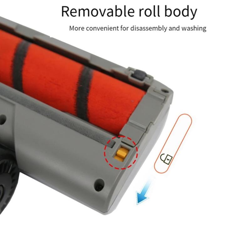 For UWANT V100 / V200 Vacuum Cleaner Soft Roller Brush Head Attachment Replacement(Red Button) - Other Accessories by PMc TechLife | Online Shopping South Africa | PMc TechLife | Buy Now Pay Later Mobicred