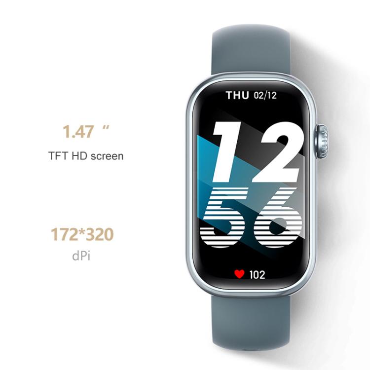 QS50 1.47inch TFT Screen Smart Wristband Support Bluetooth Calling / Oxygen Detection / Sleep Detection / Heart Rate Detection(Gray Green) - free shipping - PMC TechLife - Order now!