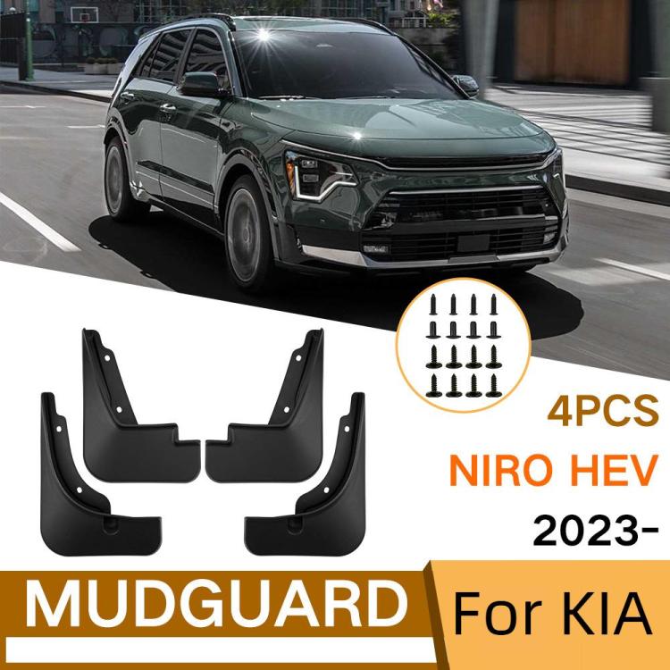 For 2023-2024 Kia Niro HEV Car Tire Soft Rubber Mudguard(Black) - Wheels Tires & Parts by PMc TechLife | Online Shopping South Africa | PMc TechLife | Buy Now Pay Later Mobicred