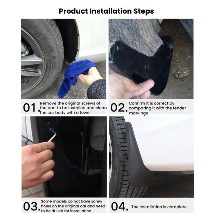 For 2023 Nissan Qashqai Car Tire Soft Rubber Mudguard(Black) - free shipping - PMc TechLife - Order now!