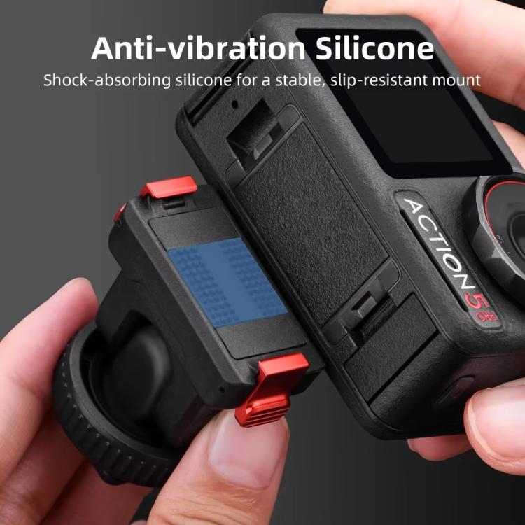 For Osmo Action 3 / 4 / 5 Pro Flymile AC5003 Magnetic Head Quick Release Base(Black) - free shipping - PMC TechLife - Order now!