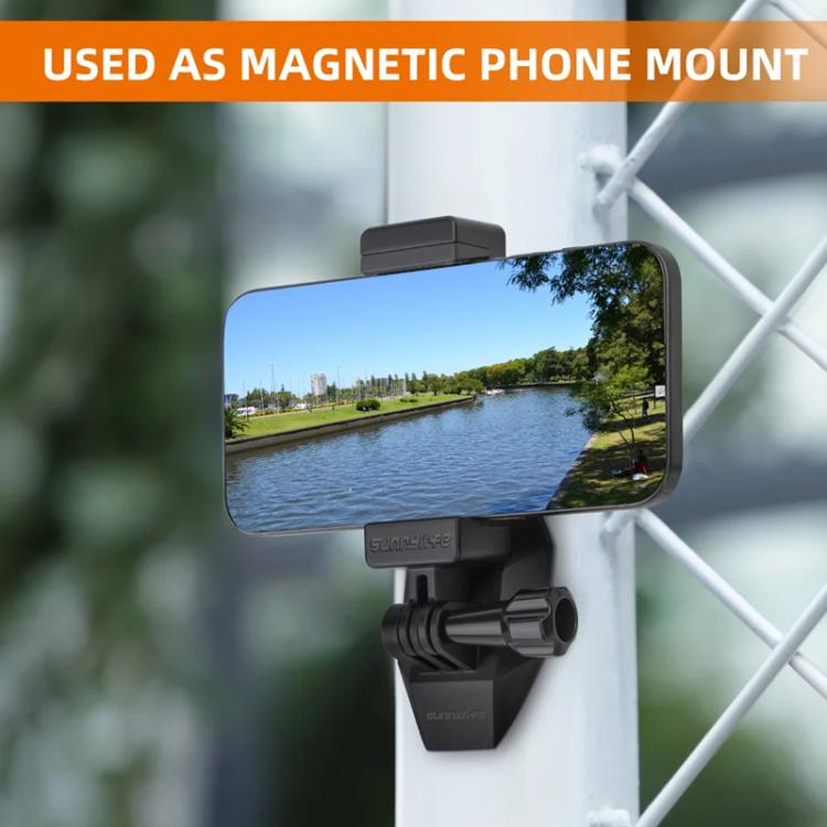 Sunnylife DZ762 Sports Camera Magnetic Dock Expansion Adapter Bracket(Black) - free shipping - PMC TechLife - Order now!