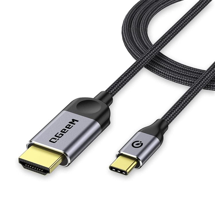QGeeM USB-C/Type-C To HDMI Cable 4K 30Hz For Screen Mirroring & Extended Display, Cable Length: 1.2m - free shipping - PMC TechLife - Order now!