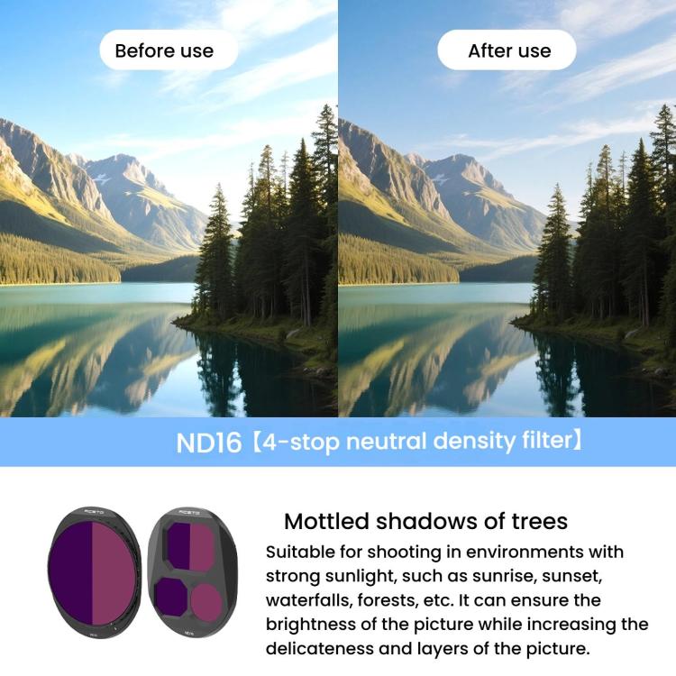 For DJI Mavic 4 Pro RCSTQ Lens Filter, Style: CPL+ND8/PL+ND16/PL+ND32/PL - free shipping - PMC TechLife - Order now!