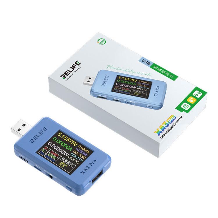 RELIFE XA3 Pro USB / Type-C Smart Detector Fast Charging Protocol Identification Detection - free shipping - PMC TechLife - Order now!